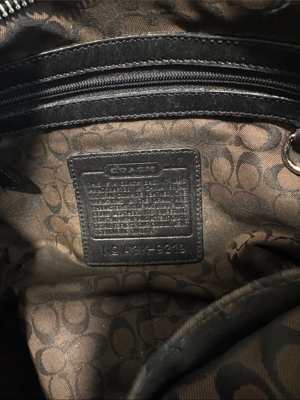 Coach Black Leather Shoulder Hobo